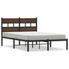 vidaXL sengeramme m. sengegavl 120x190 cm uden madras brunt eg