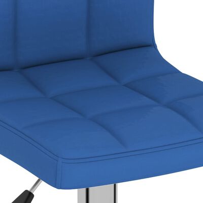 vidaXL barstole 2 stk. stof blå