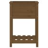 vidaXL plantekasse med hylde 54x34,5x81 cm massivt fyrretr&aelig; gyldenbrun