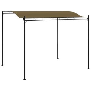 vidaXL fritst&aring;ende markise 3x2,4 m 180 g/m&sup2; gr&aring;brun