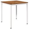 vidaXL Havemiddagstabel Natur og hvid 70 x 68,5 x 75 cm