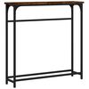 vidaXL konsolbord 75x19,5x75 cm konstrueret tr&aelig; r&oslash;get egetr&aelig;sfarve