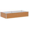 vidaXL H&oslash;jbed Lys Brun 195 x 100 x 36 cm Galvaniseret st&aring;l
