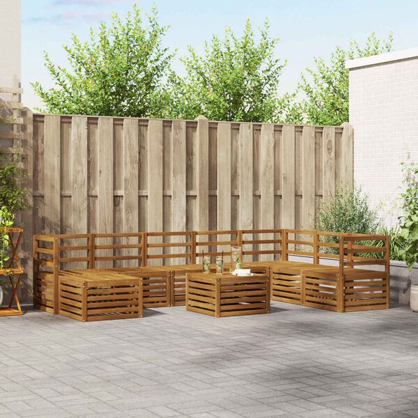 vidaXL Sofas&aelig;t Naturfarvet Massivt Akacietr&aelig;