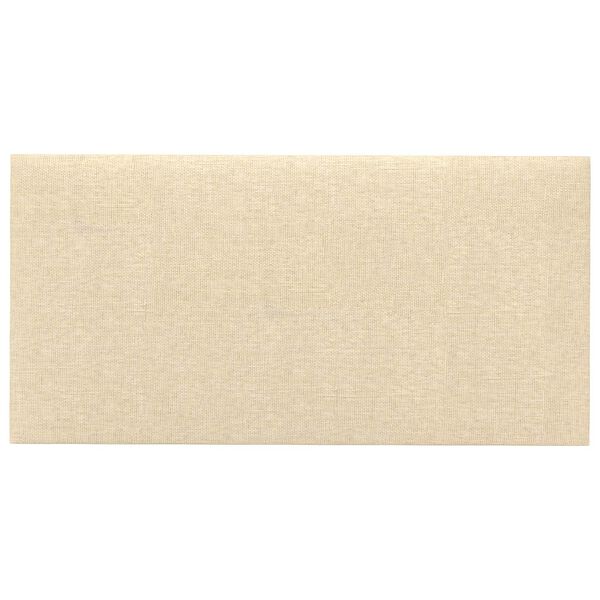 vidaXL V&aelig;ghovedg&aelig;rde 12 pcs Creme 30 x 15 cm Stof