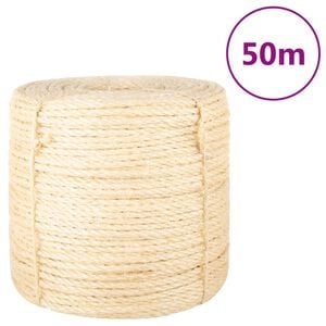 vidaXL reb 100 % sisal 6 mm 50 m