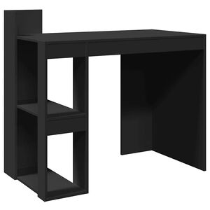 vidaXL skrivebord 103,5x56,5x94 cm konstrueret tr&aelig; sort