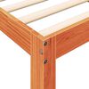 vidaXL seng med reol uden madras 100x200cm massivt fyrretr&aelig; gyldenbrun