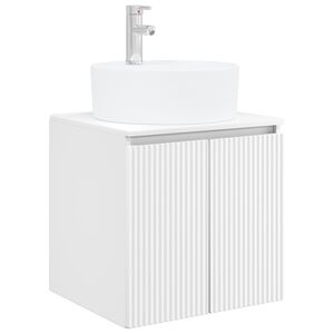 vidaXL V&aelig;gh&aelig;ngt h&aring;ndvask skab Hvid 49,5 x 44,5 x 65 cm Konstrueret tr&aelig;