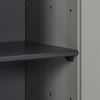 vidaXL haveskab 35x40x85 cm 1 hylde grå og sort