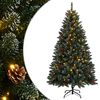 vidaXL kunstigt juletr&aelig; med 300 LED-lys 210 cm