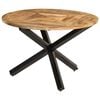 vidaXL spisebord &Oslash;110x75 cm massivt ru mangotr&aelig;