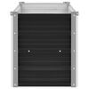 vidaXL hævet plantekasse 100x40x45 cm galvaniseret stål antracitgrå