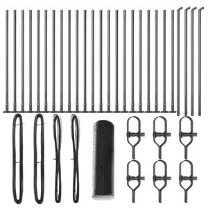 vidaXL Hegnsp&aelig;l Gr&aring; 50 x 0,5 m (25 mm mesh) St&aring;l og PVC