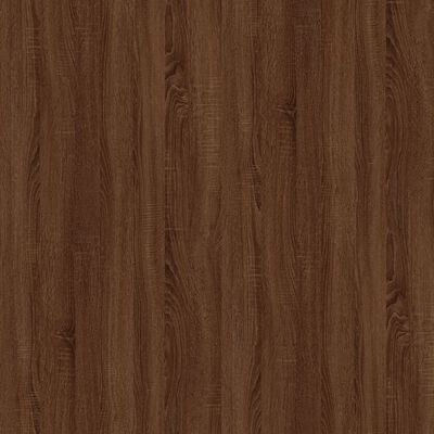 vidaXL sengebord 50x46x50 cm konstrueret træ brun egetræsfarve