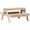 vidaXL picnicbord til b&oslash;rn 88x97x52 cm massivt fyrretr&aelig;