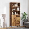 vidaXL Highboard Gammelt tr&aelig; 69,5 x 34 x 180 cm Konstrueret tr&aelig;