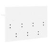 vidaXL V&aelig;gmonteret Jakkeholder Hvid 60 x 40 x 12 cm Konstrueret tr&aelig;