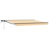 vidaXL Manuel markise-ramme med LED-lys 4,5 &times; 3 m
