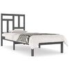 vidaXL sengeramme 90x190 cm Single massivt fyrretr&aelig; gr&aring;
