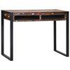vidaXL Dressing Table Flerfarvet 100 x 50 x 75 cm Massivt genbrugstræ