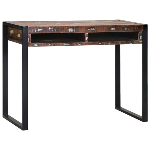 vidaXL Dressing Table Flerfarvet 100 x 50 x 75 cm Massivt genbrugstræ