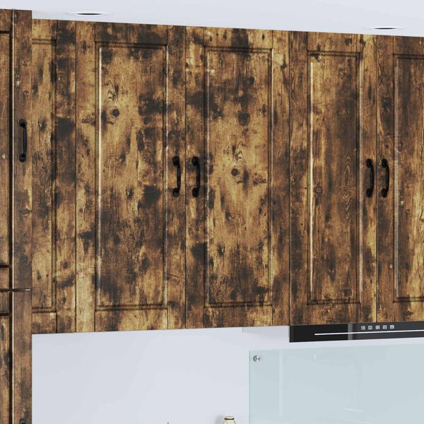 vidaXL K&oslash;kkenskab med hylde R&oslash;get eg 40 x 31 x 100 cm Konstrueret tr&aelig;