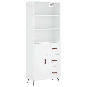 vidaXL h&oslash;jskab 69,5x34x180 cm konstrueret tr&aelig; hvid