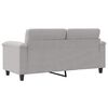 vidaXL 2-personers sofa 140 cm mikrofiberstof lysegr&aring;