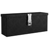 vidaXL opbevaringskasse 50x15x20,5 cm aluminium sort