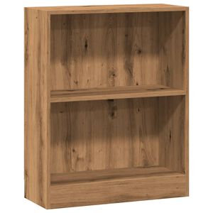 vidaXL bogreol 60x24x76 cm konstrueret tr&aelig; egetr&aelig;sfarve