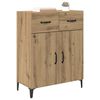 vidaXL Sideboard Artisan Egetr&aelig; 69,5 x 34 x 90 cm Konstrueret tr&aelig;