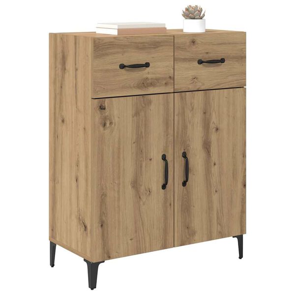 vidaXL Sideboard Artisan Egetr&aelig; 69,5 x 34 x 90 cm Konstrueret tr&aelig;