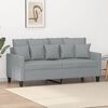 vidaXL 2-personers sofa 140 cm stof lysegrå