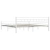 vidaXL sengestel 200 x 200 cm metal hvid