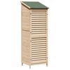vidaXL Have Skur Naturfarvet 59 x 56 x 176 cm Massivt Fyrretr&aelig;