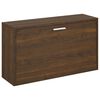 vidaXL skob&aelig;nk 80x24x45 cm konstrueret tr&aelig; brun egetr&aelig;sfarve
