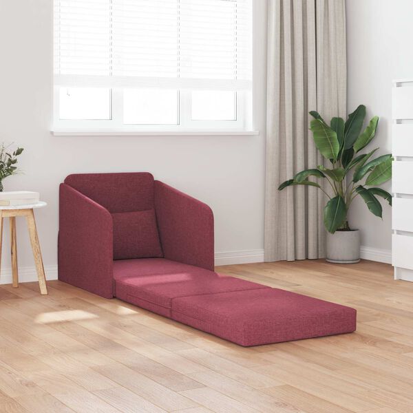 vidaXL Sovesofa 60cm Vinr&oslash;d Stof