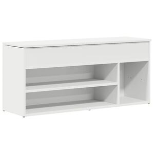 vidaXL skob&aelig;nk 102x30,5x45 cm konstrueret tr&aelig; hvid