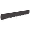 vidaXL Pl&aelig;nekant 20 pcs 103 x 15 cm St&aring;l Sort