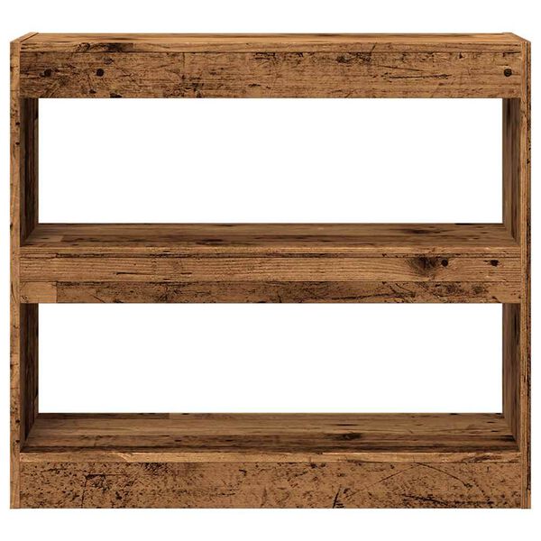 vidaXL bogreol/rumdeler 80x30x72 cm gammelt tr&aelig;look