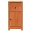 vidaXL Sideboard Voks brun 39 x 34,5 x 80 cm Massiv fyrretr&aelig;