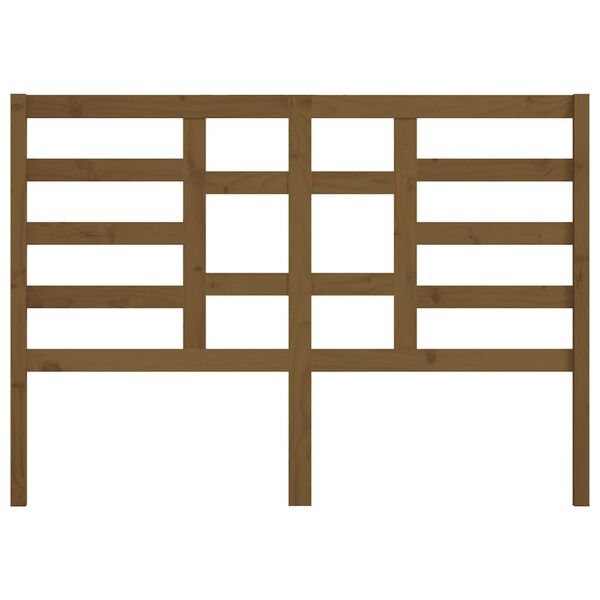 vidaXL sengeg&aelig;rde 126x4x104 cm massivt fyrretr&aelig; gyldenbrun