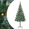 vidaXL Kunstigt juletr&aelig; med 300 LED'er Gr&oslash;n 180 cm PVC og St&aring;l