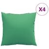 vidaXL sofapuder 4 stk. 40x40 cm stof gr&oslash;n