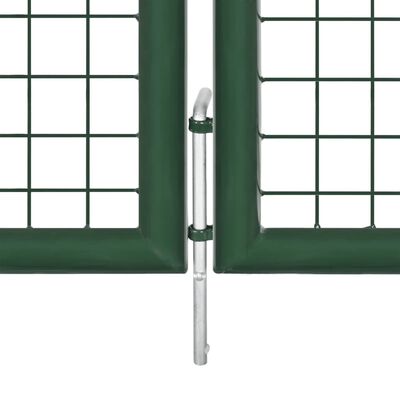 vidaXL havelåge 350 x 75 cm stål grøn