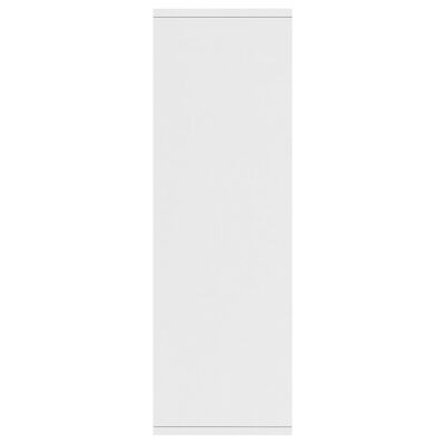 vidaXL bogskab/skænk hvid 50x25x80 cm spånplade