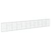 vidaXL gabionkurv med cover 1100x50x150 cm galvaniseret jern