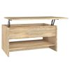 vidaXL sofabord 80x50x40 cm konstrueret tr&aelig; sonoma-eg