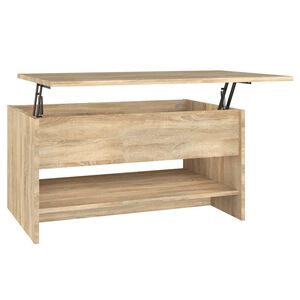 vidaXL sofabord 80x50x40 cm konstrueret tr&aelig; sonoma-eg